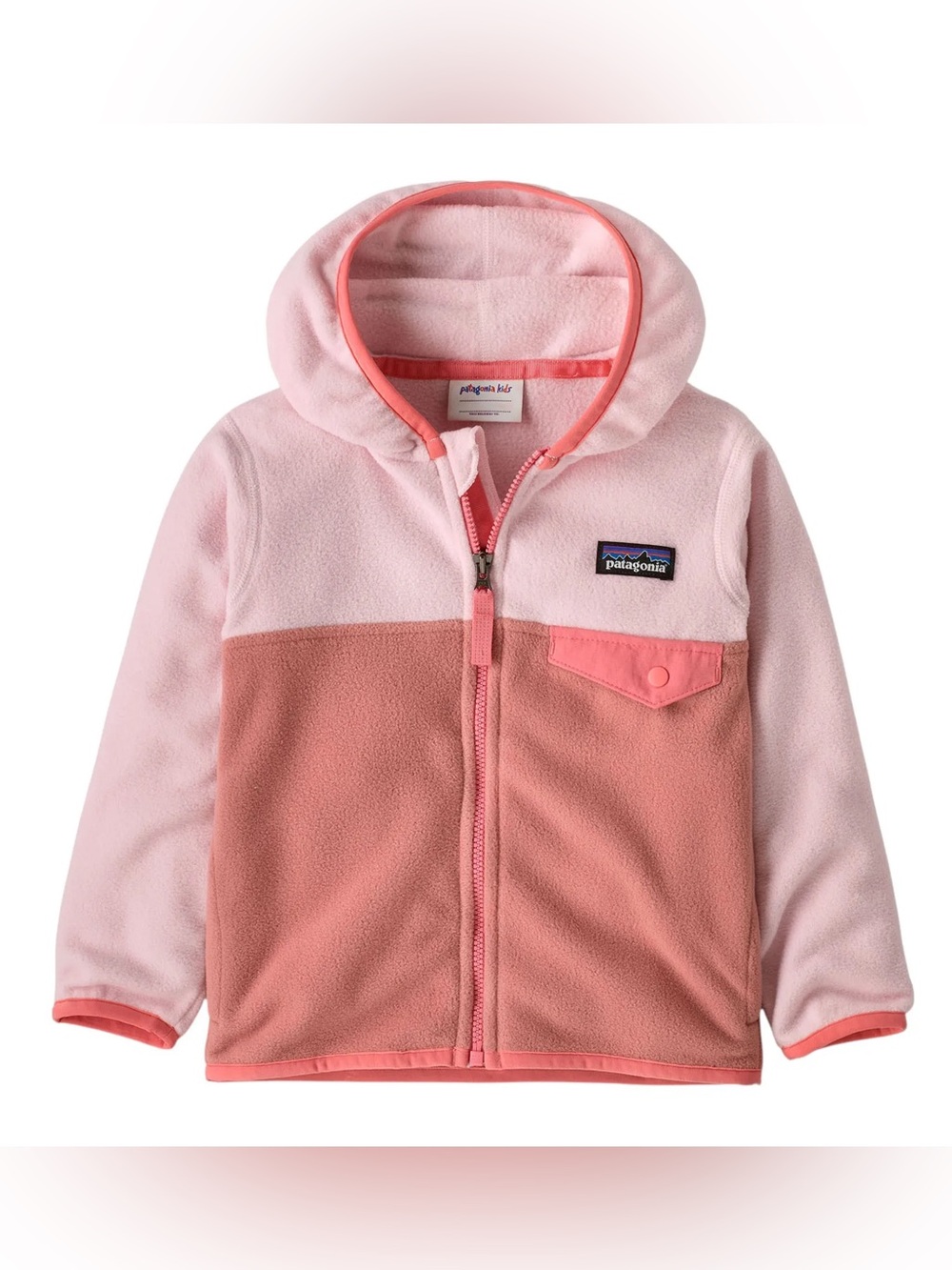 Patagonia Baby Micro D Snap-T Fleece Jacket in Moment Pink